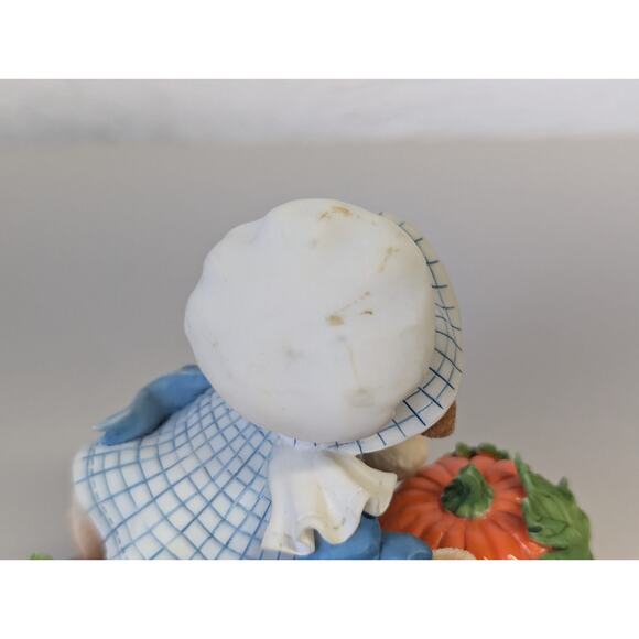 My Blushing Bunnies Love Grows a Bounty of Blessings Enesco Rabbit Figurine Fall - Picture 3 of 7